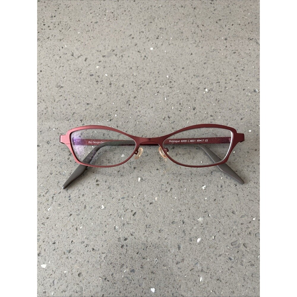 Pro Design Danish Provogue 6009 c.4031 Eyeglasses Frames ONLY 49-17 CE red